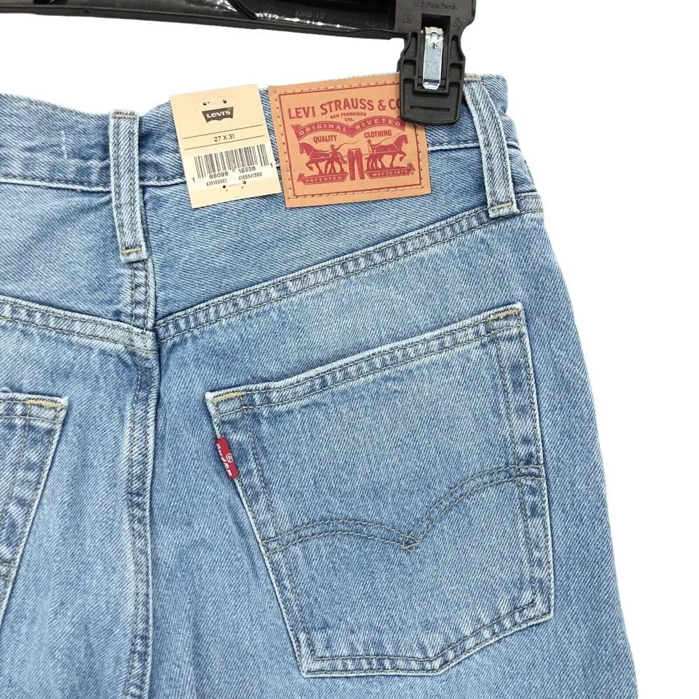 NEW Levi's '94 Baggy Jeans Womens 27 x 31 Straight Leg Distressed Blue Denim 90s